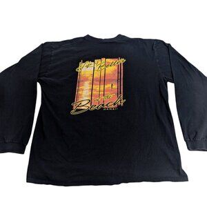 Crazy Shirts Long Sleeve T Shirt Life Is Better At The Beach Hawaii Sunset XL